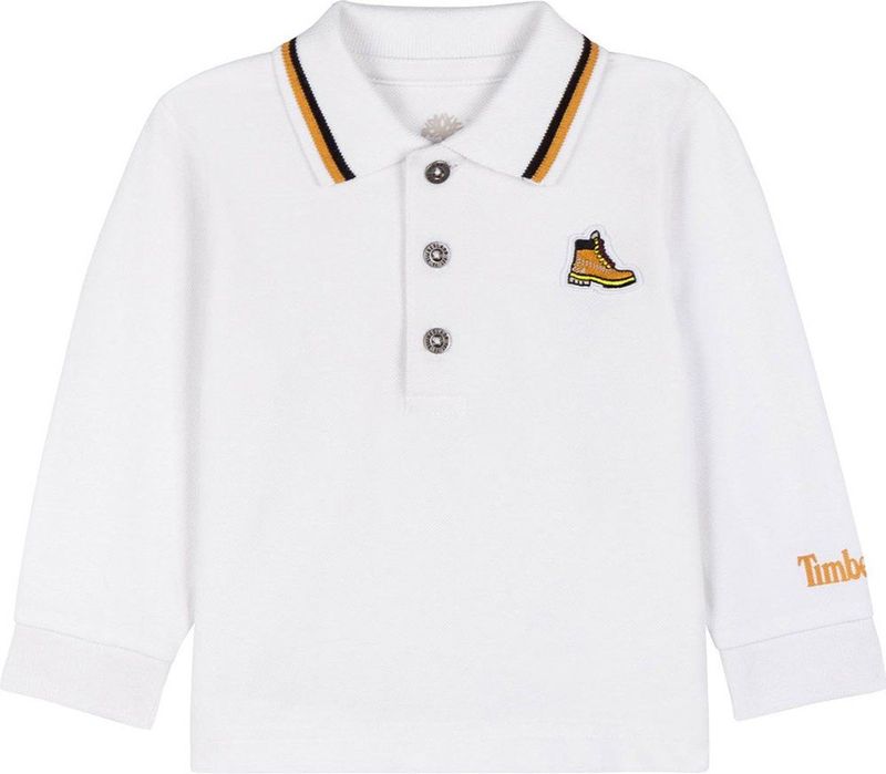 Timberland - T05K25-10B - Poloshirt - Wit - Lange Mouw - Jongens