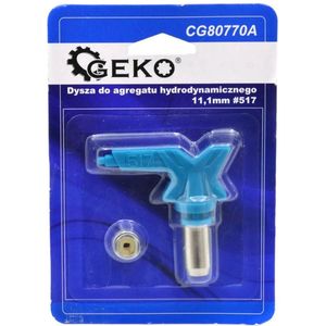 GEKO Airless spuitmond - omkeerbaar - 11,1 mm schacht - brede waaier - hoge druk