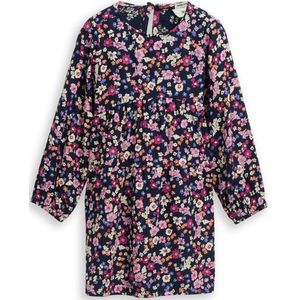 Tom Tailor - Midi-jurk - Blue multicolor flo - Met Bloemen All-over Patroon