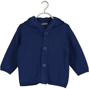 Blue Seven-Baby knitted cardigan, hood-Ultramarin orig