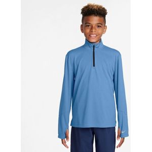 nike dri fit multi uv blue 1 2 zip top voor jongens