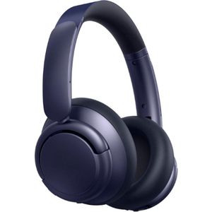 Bluetooth-hoofdtelefoon met actieve ruisonderdrukking, 40 uur batterij leven, Hi-Res geluid, en EQ-in-app (blauw)