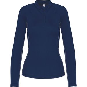 SportSweatshirt Dames XL Proact 1/4-ritskraag Lange mouw Sporty Navy 100% Polyester