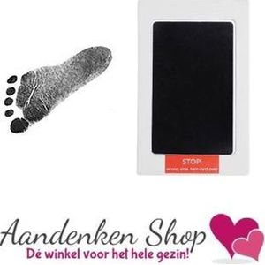 Baby Hand / Voet afdruk Stempel set Zwart - Kraamcadeau - Babyshower