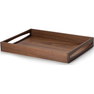Continenta Rechthoekig Dienblad in Massieve Notelaar 49x35cm