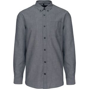 Kariban Heren Oxford overhemd lange mouwen K533 - Oxford Shadow Navy - XXL
