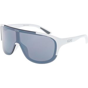 MEDUSA Matt Wit Polarized Sportbril met UV400 Bescherming en Flexibel TR90 Frame - Unisex & Universeel - Sportbril - Zonnebril voor Heren en Dames - Fietsaccessoires - Zilver