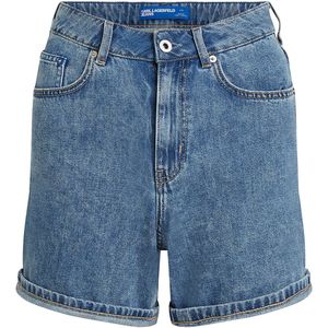 Karl Lagerfeld - A2w10041 - Korte Broeken - Denim - Hoge Taille - Blauw