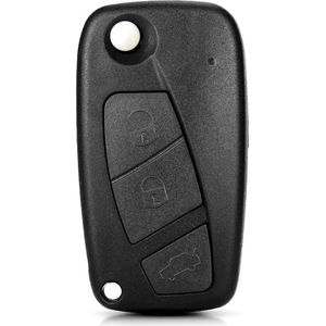 XEOD Autosleutelbehuizing - sleutelbehuizing auto - sleutel - Autosleutel / Geschikt voor: Fiat 3 knops