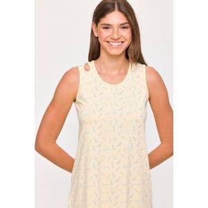 Woody Slaapkleedje gele lavendel print - maat 140/10J