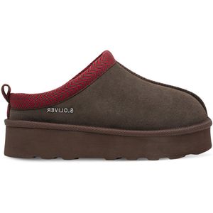 s.Oliver - Dames Slipper 5-27104-43 - Leren Muilezel - 40 EU