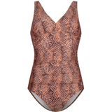 Badpak soft cup shape summer leaves navy