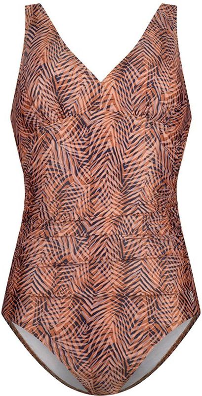 Badpak soft cup shape summer leaves navy