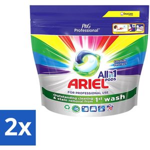 Ariel - Color - All-In-1 Wasmiddel Pods - Beschermt Kleuren - 70 Wasbeurten - Voordeelverpakking - 2 stuks
