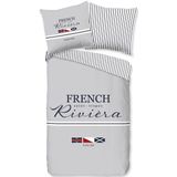 Pure - Dekbedovertrek - Grijs - French - 155x220 cm - Microfiber