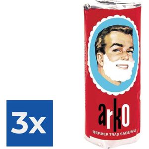 Arko - 75 ml - Scheerzeep (1 stuk) - Voordeelverpakking 3 stuks