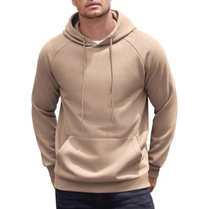 Heren Hooded Sweater met Lange Mouwen en Kangoeroezak - Warme Wintertrui