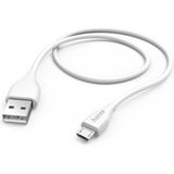 Hama 00125102 USB-kabel 1,5 m USB 2.0 USB A Micro-USB B Wit