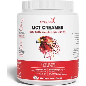 Simply Keto MCT creamer suikervrije melkvervanger 450g voor bulletproof coffee