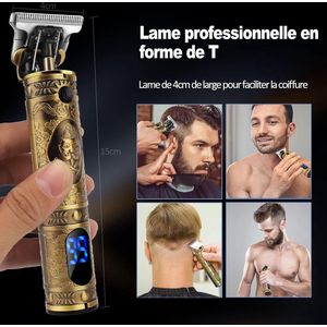 Professionele tondeuse, tondeuse trimmer voor heren, baardtrimmer, langhaartrimmer