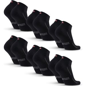 DANISH ENDURANCE - Dempende Sportsokken - Zwart - Biologisch Katoen - Unisex 3 of 6-pack