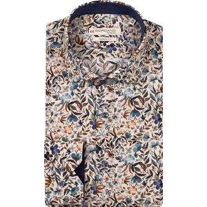 Giordano - Maggiore - Overhemd - Semi cutaway - Bloemenprint - Navy - 527810-60