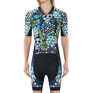 Dames Triathlon Suit - Fietsshirt met Pad - Eendelig Zwempak