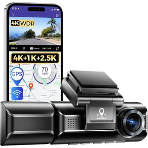 Dashcam - Daschcams - Auto - Camera - Vooruit - Achteruit - Video - Autobeveiliging - Parkeerbeveiliging - Recording - Dag en Nacht - Schadepreventie