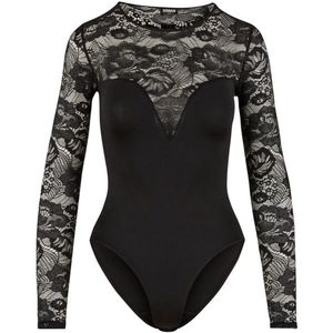 Urban Classics - Body - Zwart - Ronde Hals - Kanten Body Shaper voor Dames