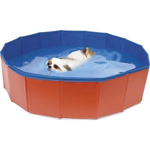 Croci - Hondenzwembad - DOG SWIMMINGPOOL - Kleur: Rood-Blauw - Afmetingen: 80X20 cm