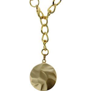 Behave Gold-colored coin necklace