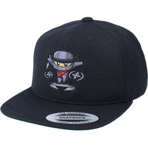 Hatstore- Ninja Star Charge Black Snapback - Kiddo Cap Cap