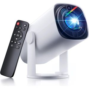 SCH® Draagbare beamer - Beamer - Projector - Mini Beamer - Wit - 20cm x 11cm x 11cm