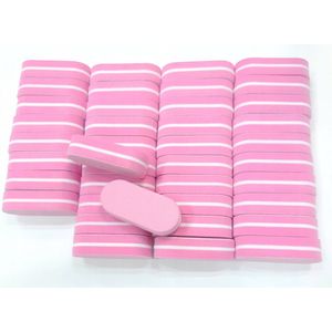 Polijstblokken Nagels 100/180 - 80 stuks - Roze