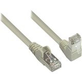 S/FTP CAT6 Gigabit netwerkkabel haaks/recht / grijs - 2 meter