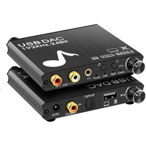 NÖRDIC - SGM-170 - Digitaal naar Analoog Converter - Zwart - SPDIF - Coaxiaal - Analoog L/R en 3,5 mm Stereo