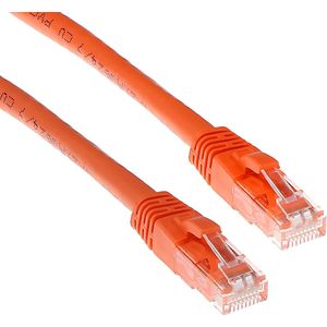 ACT Oranje 10 meter U/UTP CAT6A patchkabel snagless met RJ45 connectoren IB2110