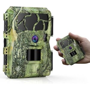 Equivera Wildcamera voor Buiten - Wildcamera met Nachtzicht - WiFi - Hoge Resolutie - Waterdicht - Wild Camera - Premium