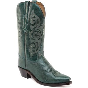 Bootstock - Cowboylaarzen - Groen - Handgemaakt - 100% Koe Leer