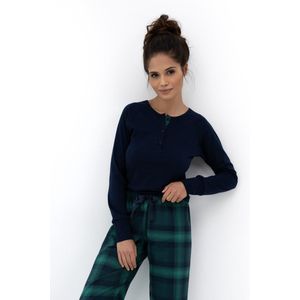 Sensis - CASSANDRA - Dames Pyjama - Donkerblauw - 100% Katoen