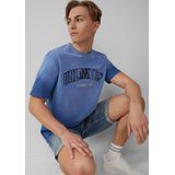 QS Shirt  lichtblauw / donkerblauw / wit