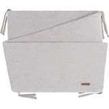 Baby's Only Bedbumper - Bedomrander - Bedomranding baby - Boxbumper - Parkomrander Sense - Kiezelgrijs - 180x30 cm