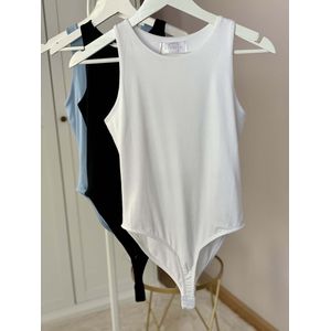 Hoogwaardige Dames Body / Bodysuit | Liyeux Gigi | Stretch | 100% Kwalitatief | Wit Maat S/M