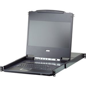 ATEN CL6708MW 43 cm LCD KVM-switch, USB-DVI 8 poorten, Toetsenbord indeling Amerikaans