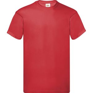 Rood 2 Pack t-shirt Fruit of the Loom Original maat M