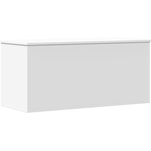 vidaXL - Opbergbox - 100x42x46 - cm - bewerkt - hout - wit