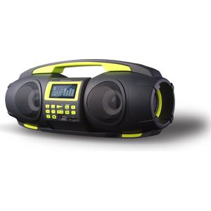 S-Digital S-Digital GB 3601, Fatboy draagbare Bluetooth Boombox (Radio, Mp3 USB, SD, Aux-in en powerbank functie)