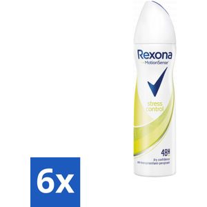 Rexona - Stress Control - Deodorant Spray - Anti-transpirant - 150 ml - Voordeelverpakking - 6 stuks