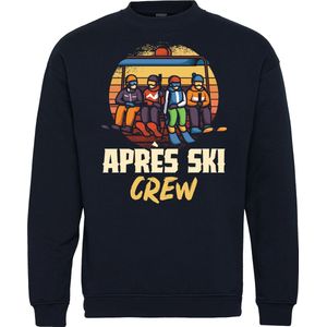 Sweater Apres Ski Crew | Apres Ski Verkleedkleren | Fout Skipak | Apres Ski Outfit | Navy | maat 116/128