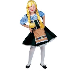 Boeren Tirol & Oktoberfest Kostuum | Salzburg Oktoberfest | Meisjes | Maat 104 | Bierfeest | Verkleedkleding